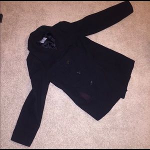 Old Navy black peacoat.